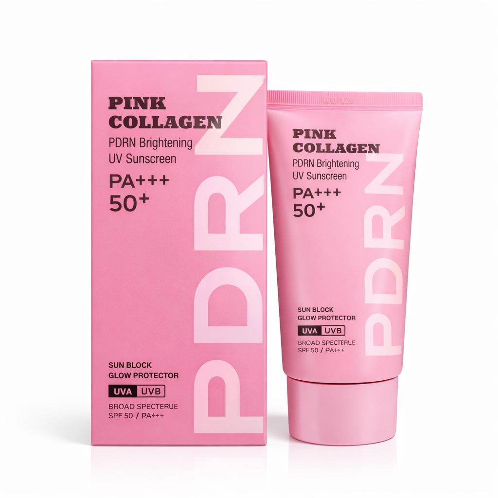 Sa948103041894e02a37a2fd2274ff577H DABO Pink Collagen PDRN Brightening UV Sunscreen SPF50+ PA+++ – 50ml - Image 1