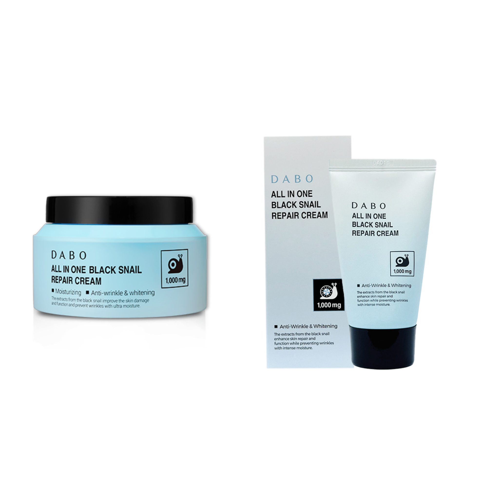 Untitled design (8) DABO All In One Black Snail Repair Cream - Image 1