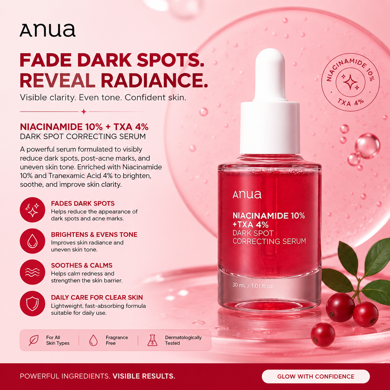 edcba1b5-284d-4f9c-ab0e-5648d5d8d43d Anua Niacinamide 10% + TXA 4% Dark Spot Correcting Serum - Image 1