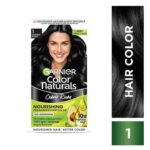 Garnier Color Naturals Creme Riche Hair Color (70ml+60g) - Shade 1 Natural Black